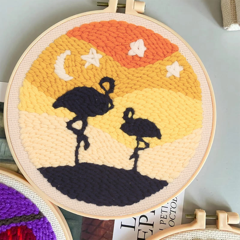 Ostriches Punch Needle Kit - Diy Starter Set  | Gifts For Animal Lovers - image 7