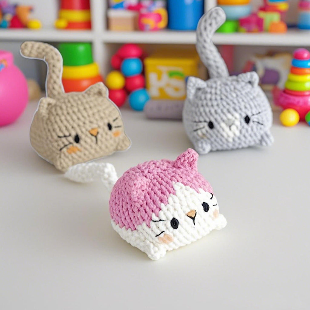 DIY  Handmade Mini Cat Series Crochet Kit - Lovely Cat Collection | Unique Bag Accessories - image 4