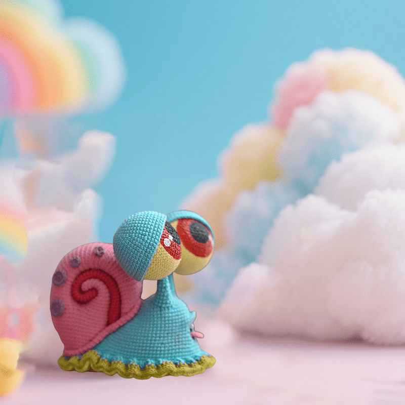 DIY Handmade Snail Crochet Kit - Cute Crochet Doll | Personalized Desk Decoration - image 4