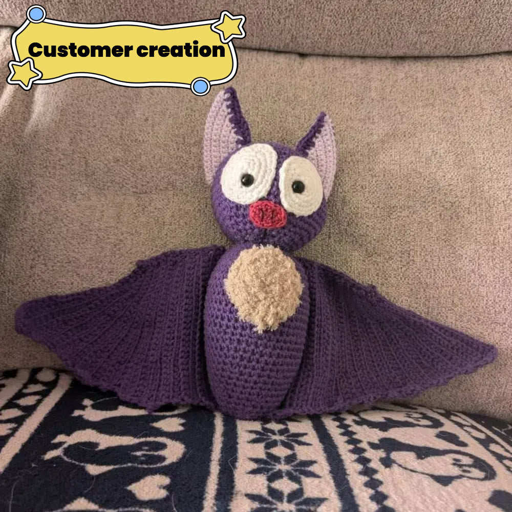  Diy Handmade Bat Crochet Kit - Easy Crochet Animal  | Creative Halloween Gift  - image 4