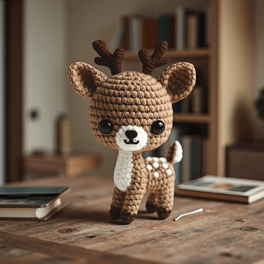 DIY Handmade Little Deer Crochet Kit - Adorable Animal Handicraft | Perfect For Home Decor - image 3