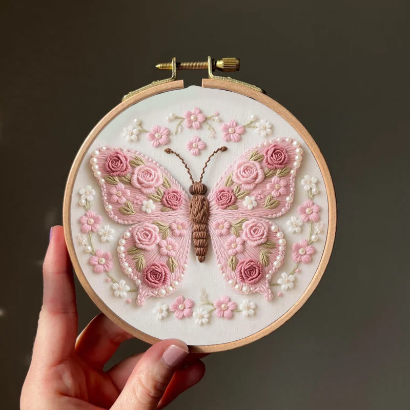 Rubbyoo Embroidery Kit - Stunning Rose Butterfly | Beautiful Handmade Gifts  - image 6