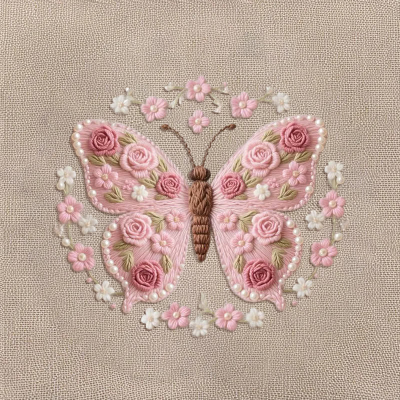 Rubbyoo Embroidery Kit - Stunning Rose Butterfly | Beautiful Handmade Gifts  - image 10