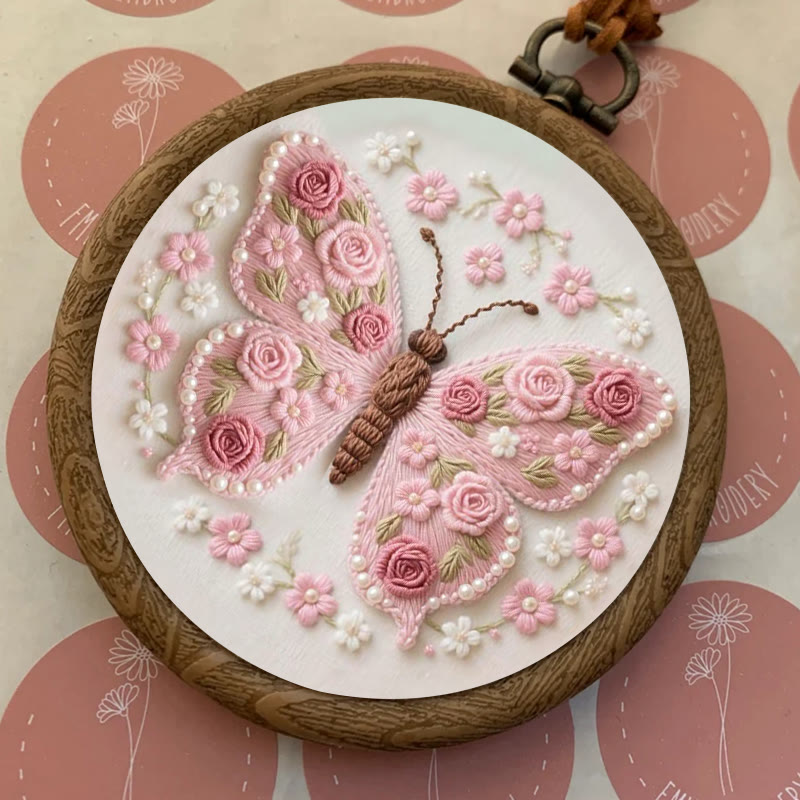 Rubbyoo Embroidery Kit - Stunning Rose Butterfly | Beautiful Handmade Gifts  - image 7