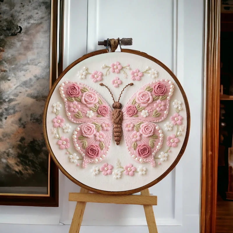 Rubbyoo Embroidery Kit - Stunning Rose Butterfly | Beautiful Handmade Gifts  - image 5