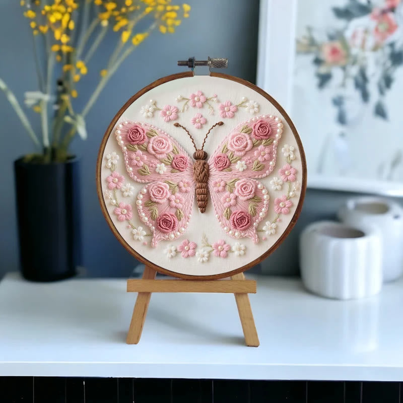 Rubbyoo Embroidery Kit - Stunning Rose Butterfly | Beautiful Handmade Gifts  - image 8