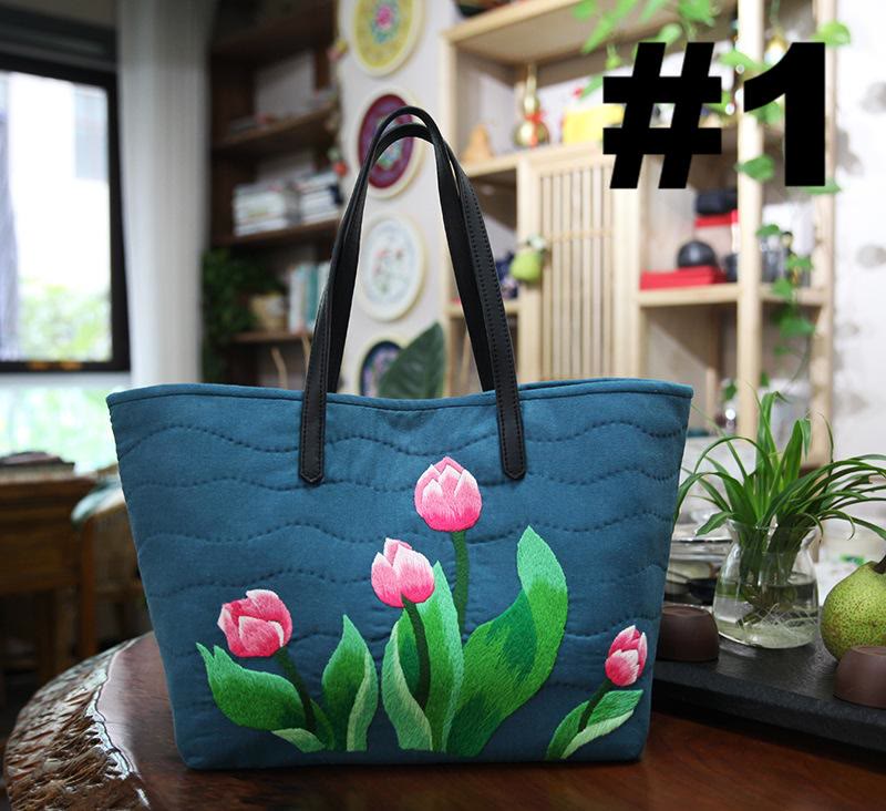 Handmade Shoulder Bag Kit | Unique Big Tote Bag | Needle Handicraft Gift - #1 - image 1