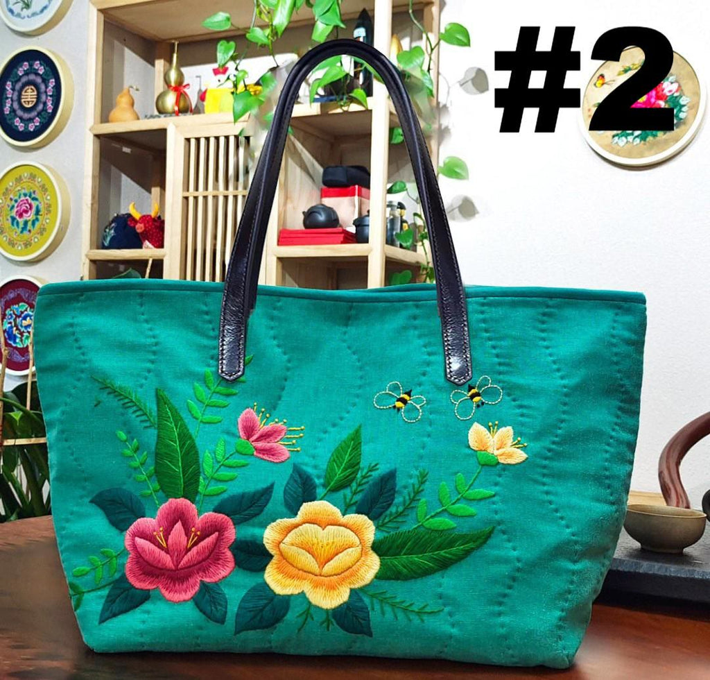 Handmade Shoulder Bag Kit | Unique Big Tote Bag | Needle Handicraft Gift - #2 - image 2