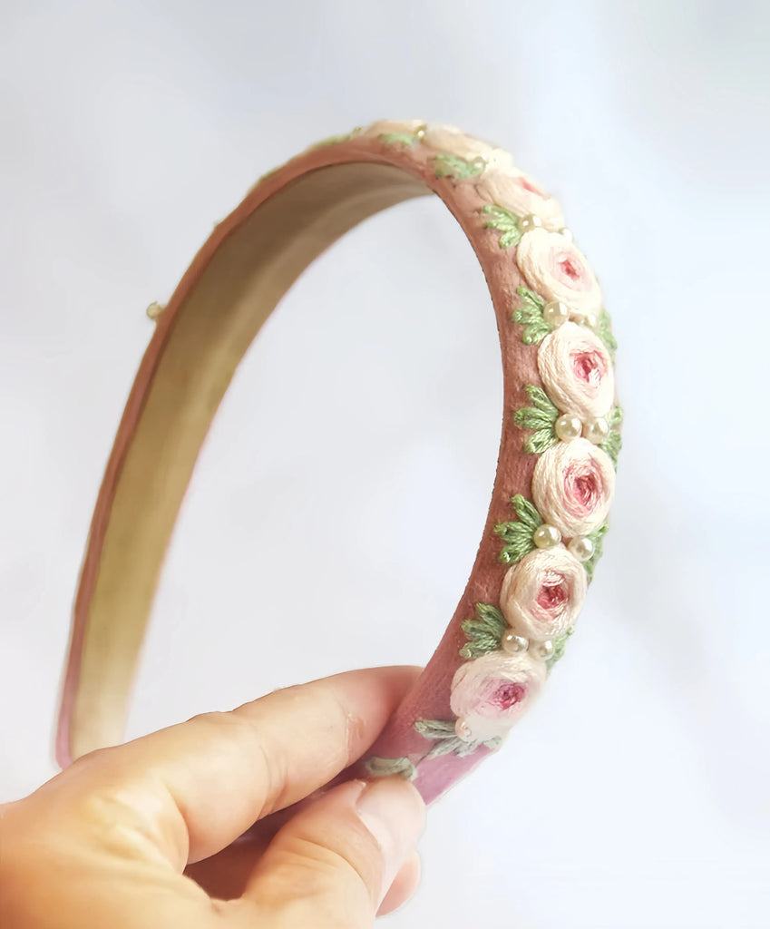 Embroidery Headband Kit - Elegant Handmade Craft |  Hair Accessories For Girls - Headband B - image 4