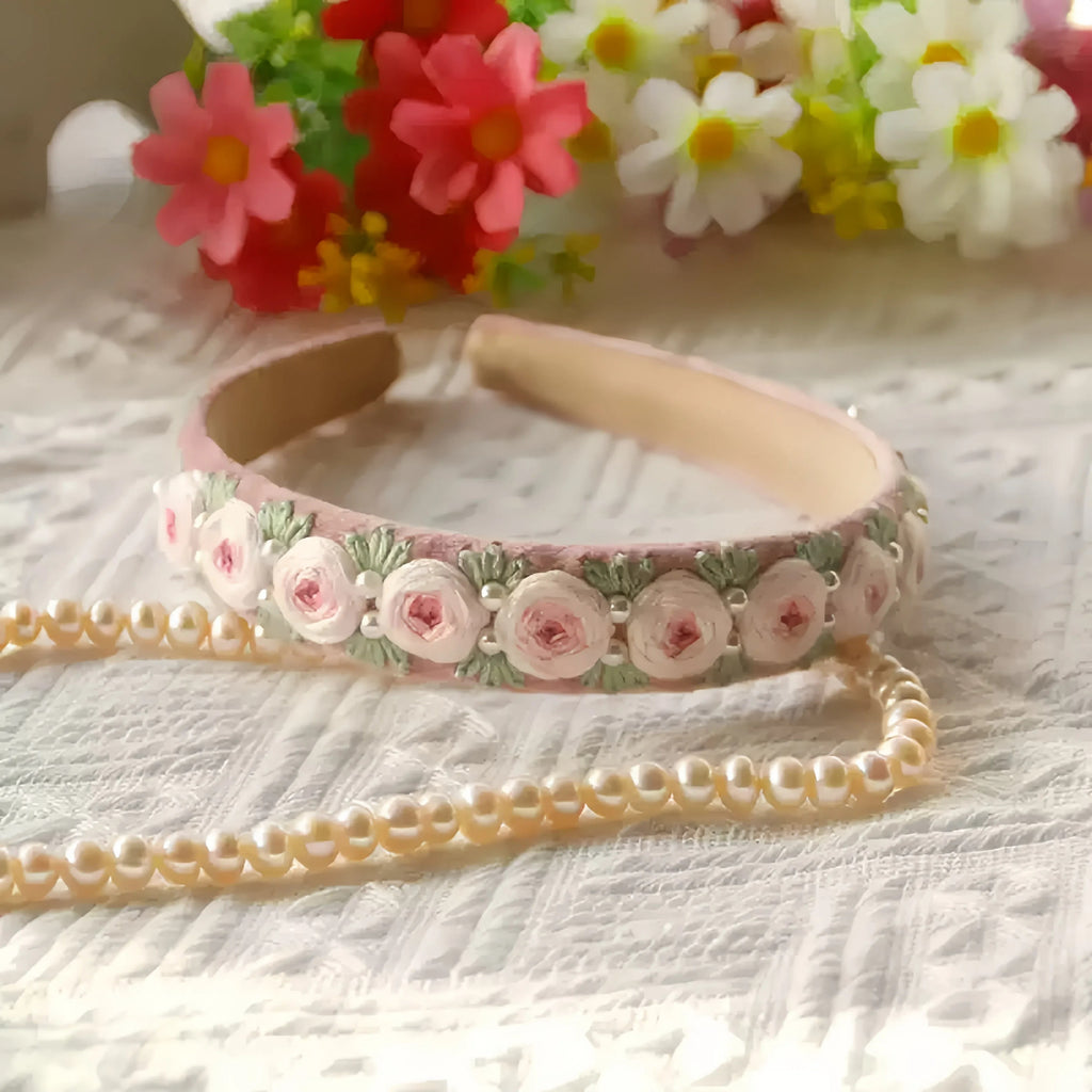 Embroidery Headband Kit - Elegant Handmade Craft |  Hair Accessories For Girls - image 2