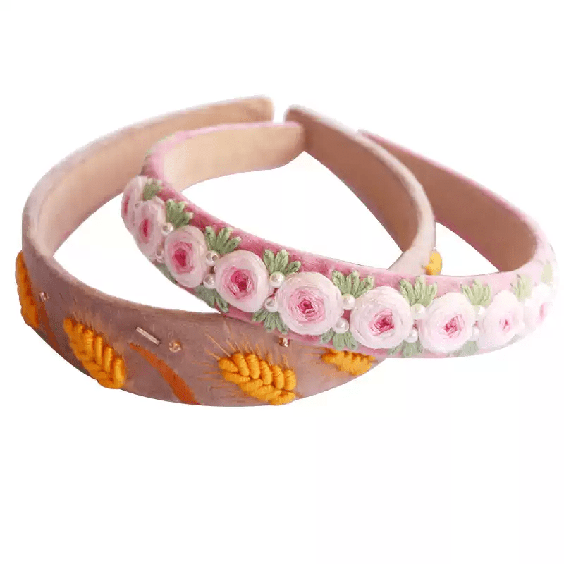 Embroidery Headband Kit - Elegant Handmade Craft |  Hair Accessories For Girls - image 6