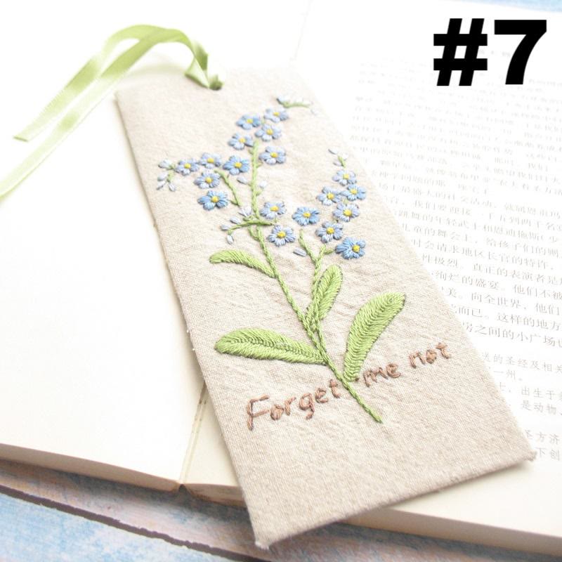 Embroidery Bookmark Kit | Personalized Floral Bookmark | Thoughtful Gift For Readers  - #7 - image 8