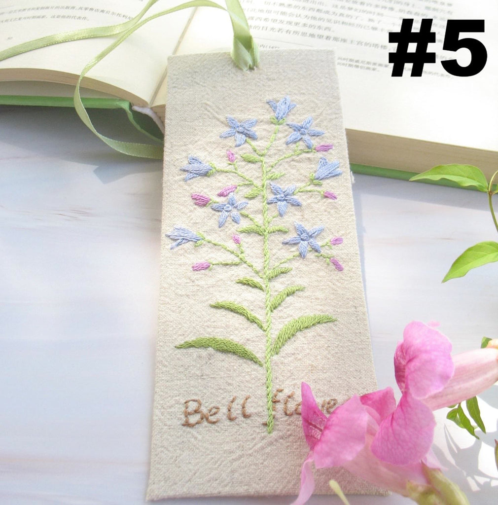 Embroidery Bookmark Kit | Personalized Floral Bookmark | Thoughtful Gift For Readers  - #5 - image 6