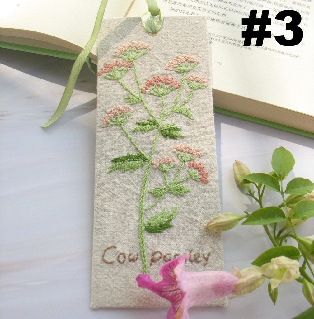 Embroidery Bookmark Kit | Personalized Floral Bookmark | Thoughtful Gift For Readers  - #3 - image 4