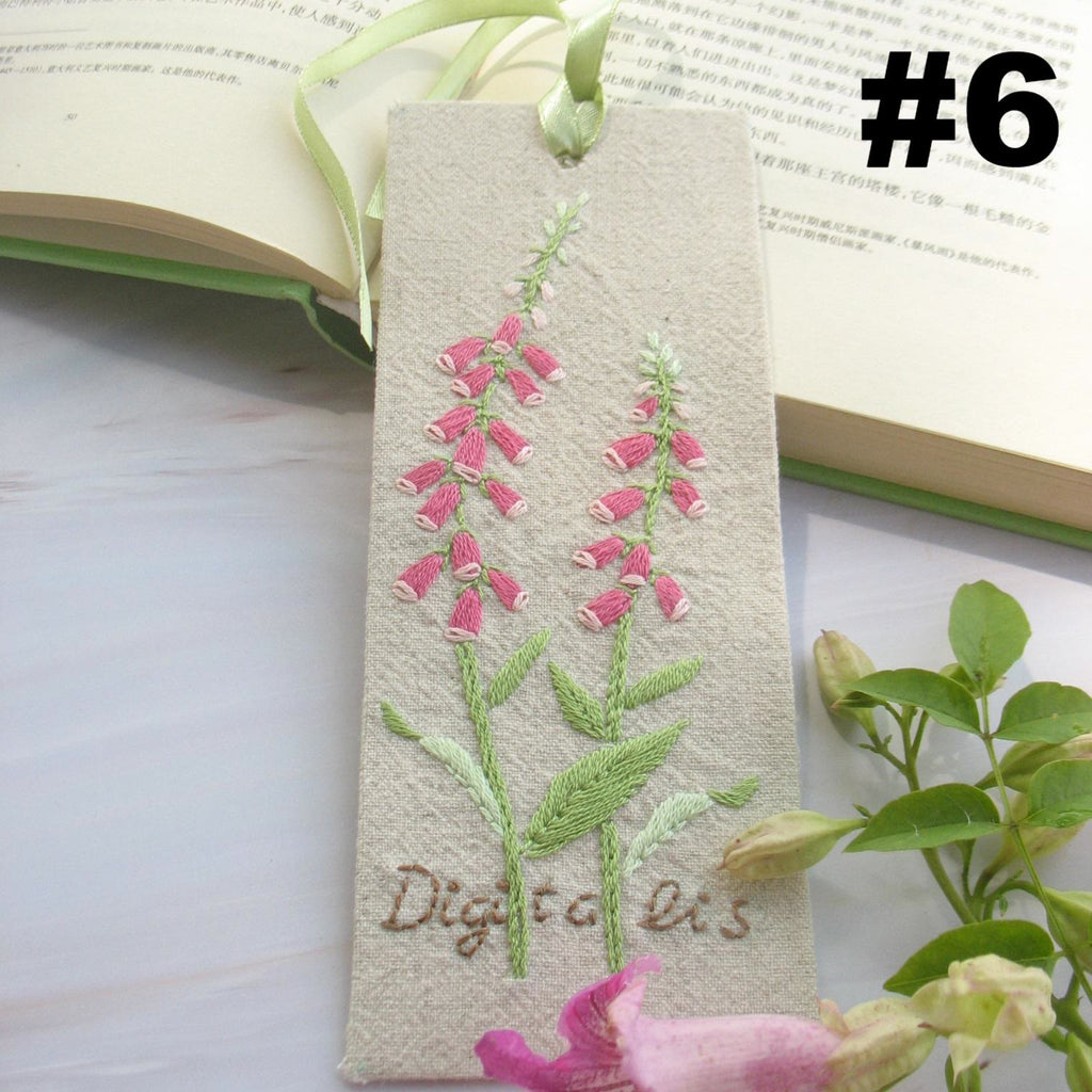 Embroidery Bookmark Kit | Personalized Floral Bookmark | Thoughtful Gift For Readers  - #6 - image 7