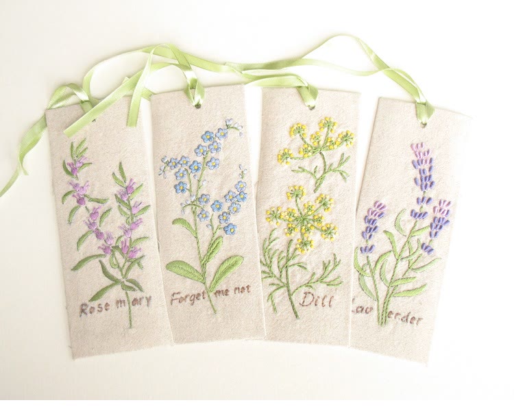 Embroidery Bookmark Kit | Personalized Floral Bookmark | Thoughtful Gift For Readers  - image 1