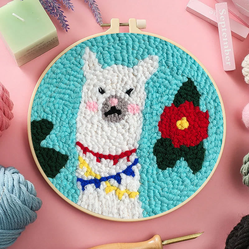 Alpaca Punch Needle Kit - Basic Sewing Craft |  Simple Handmake Gift - image 6