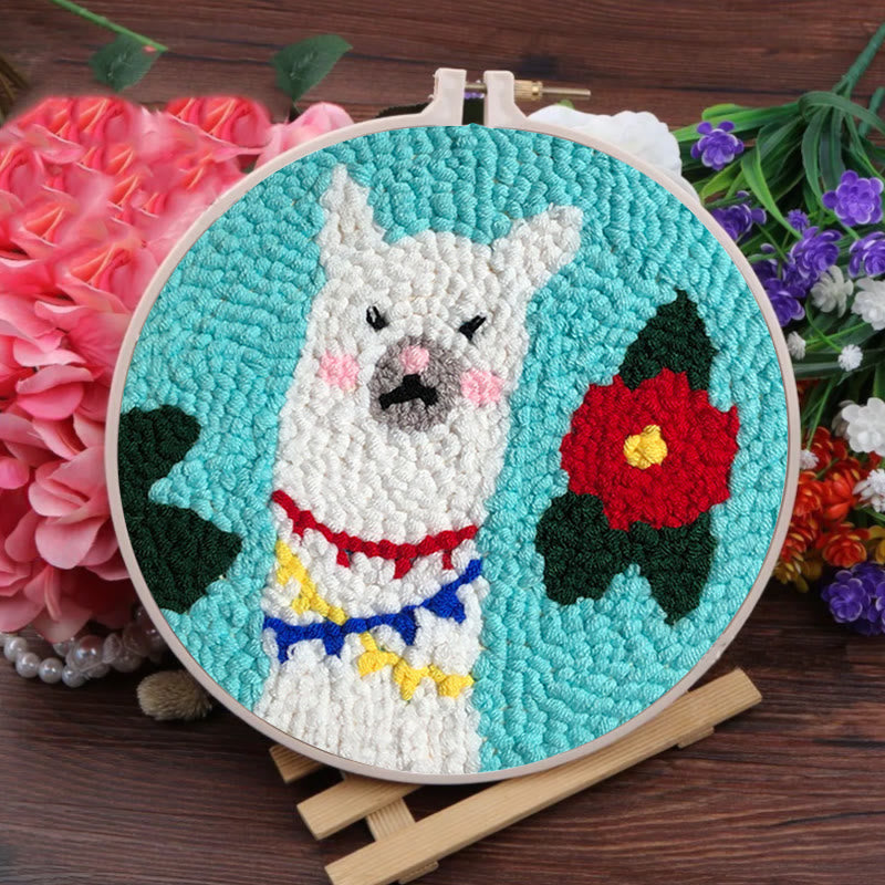 Alpaca Punch Needle Kit - Basic Sewing Craft |  Simple Handmake Gift - image 7