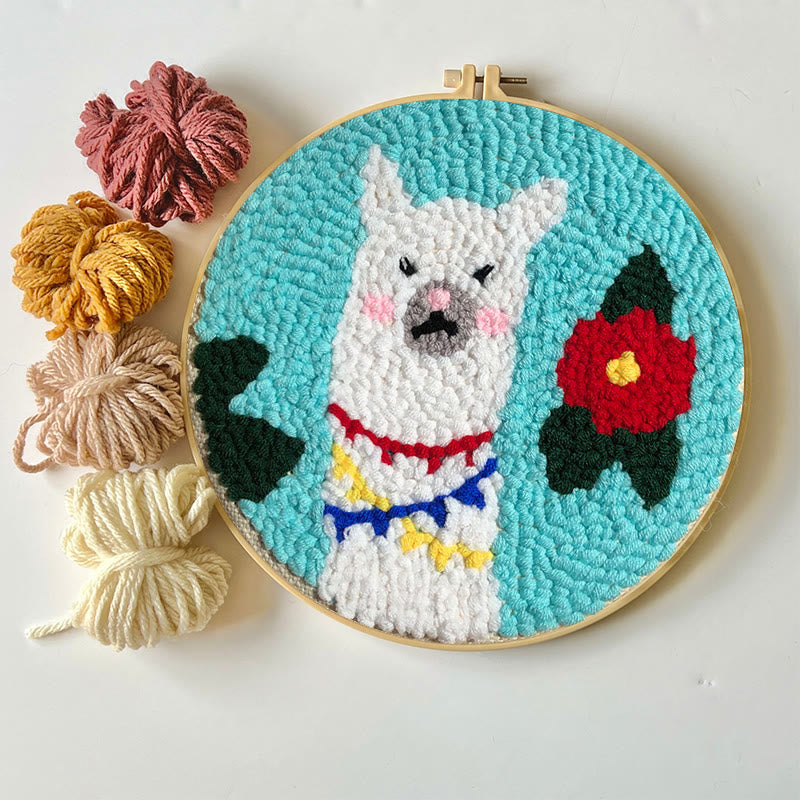 Alpaca Punch Needle Kit - Basic Sewing Craft |  Simple Handmake Gift - image 3