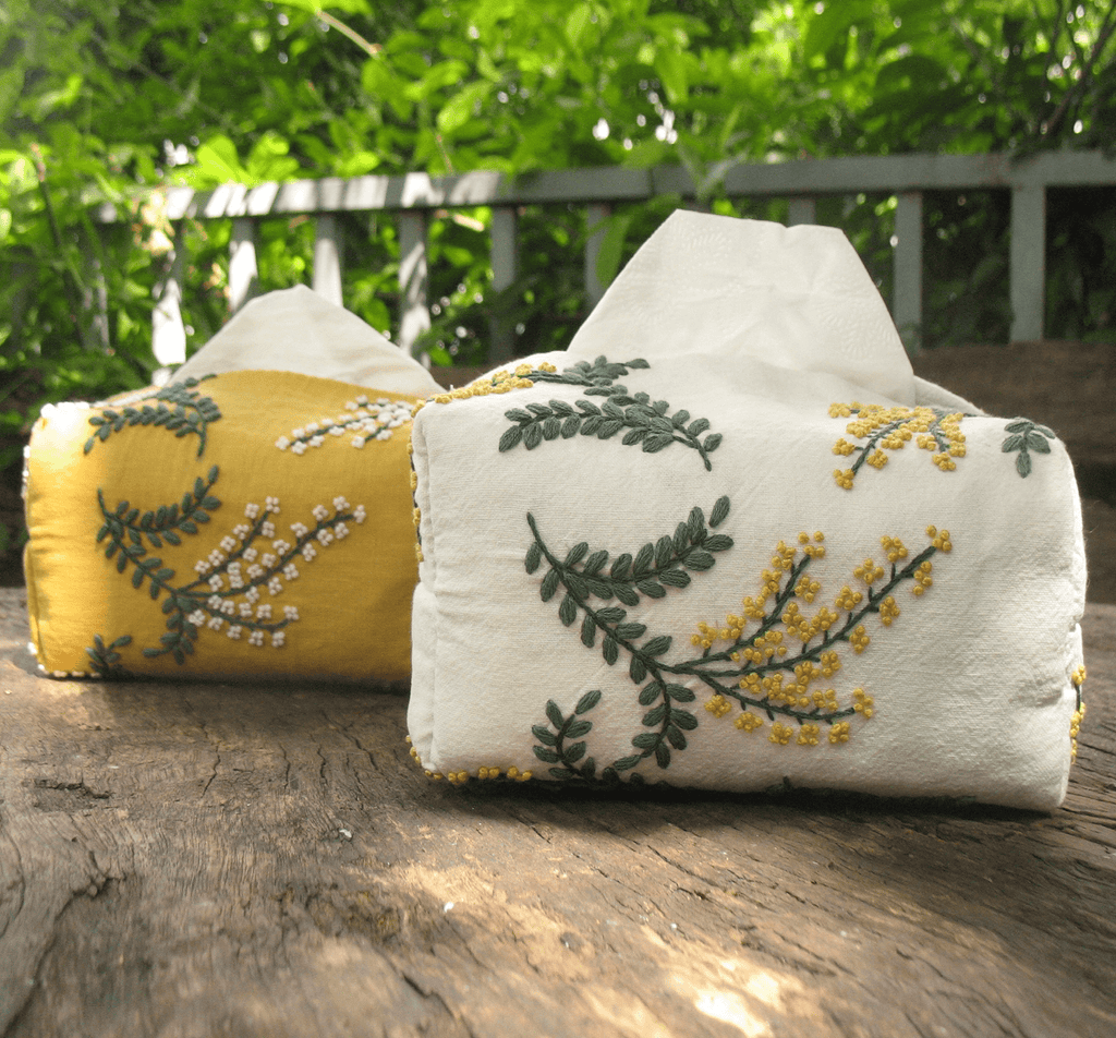 Embroidery Tissue Cover Kit | Perfect Diy Crafts | Stylish Housewarming Gift  - image 0