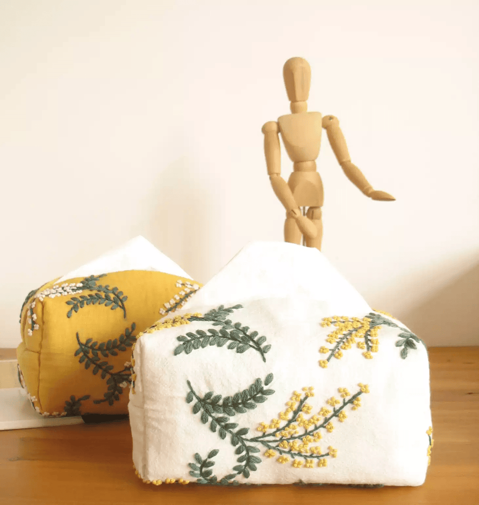 Embroidery Tissue Cover Kit | Perfect Diy Crafts | Stylish Housewarming Gift  - image 4