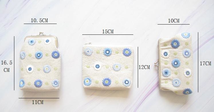 Handmade Purse Series Kit | Floral Wallet With Zipper | Lock Jewelry Pouch | Nice Present For Girls - image 8