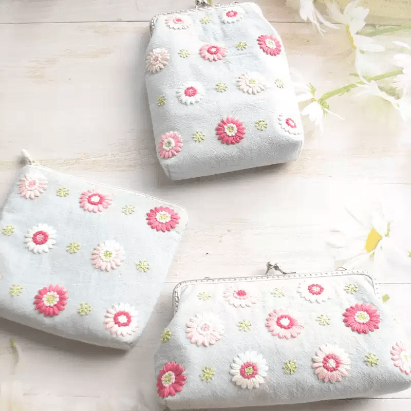 Handmade Purse Series Kit | Floral Wallet With Zipper | Lock Jewelry Pouch | Nice Present For Girls - image 10