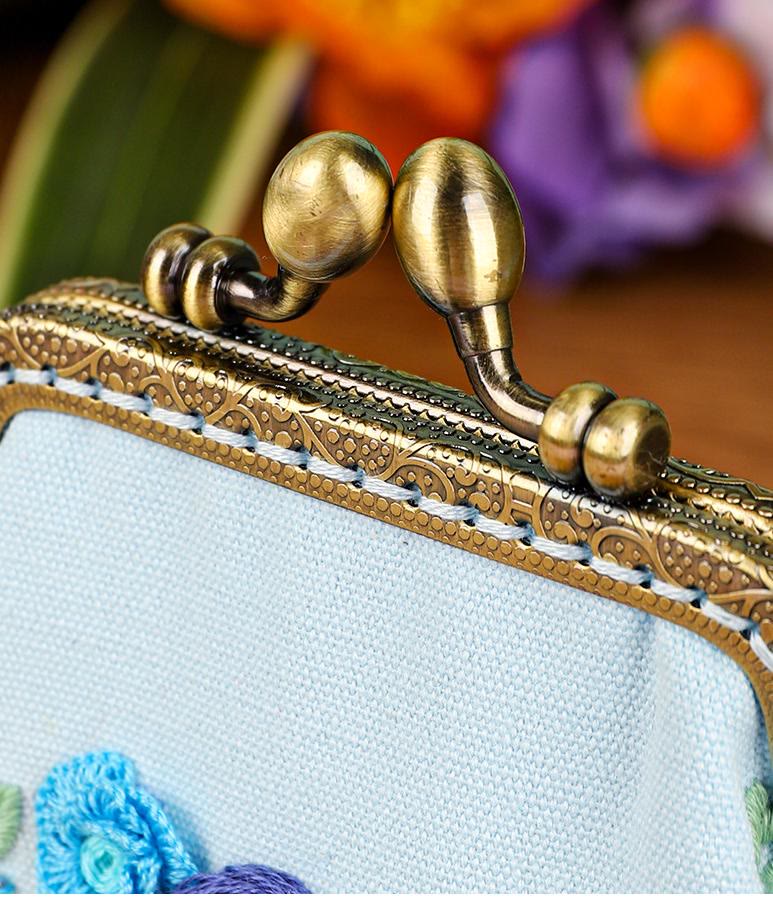 Handmade Mini Lock Coin Purse Kit |  Beautiful Floral Craft | Perfect Gifts For Flower Lovers  - image 2