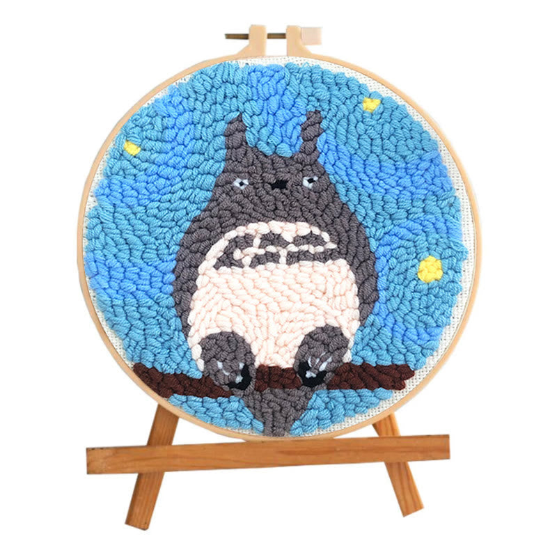 Totoro Punch Needle Kit - Beginner Animal Craft | Cute Needlework For Friends - image 1