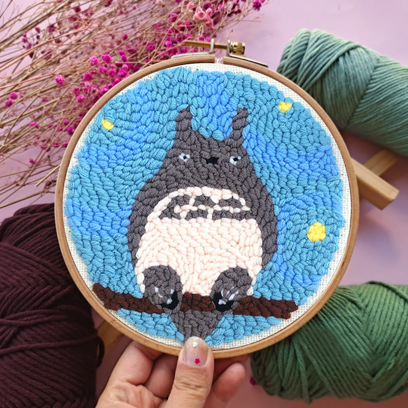 Totoro Punch Needle Kit - Beginner Animal Craft | Cute Needlework For Friends - image 5