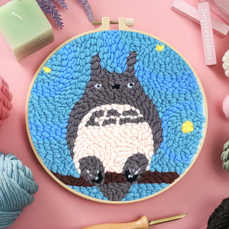Totoro Punch Needle Kit - Beginner Animal Craft | Cute Needlework For Friends - image 6