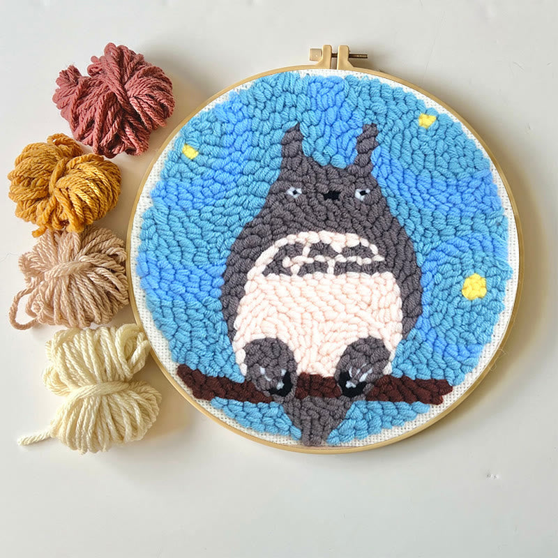 Totoro Punch Needle Kit - Beginner Animal Craft | Cute Needlework For Friends - image 4