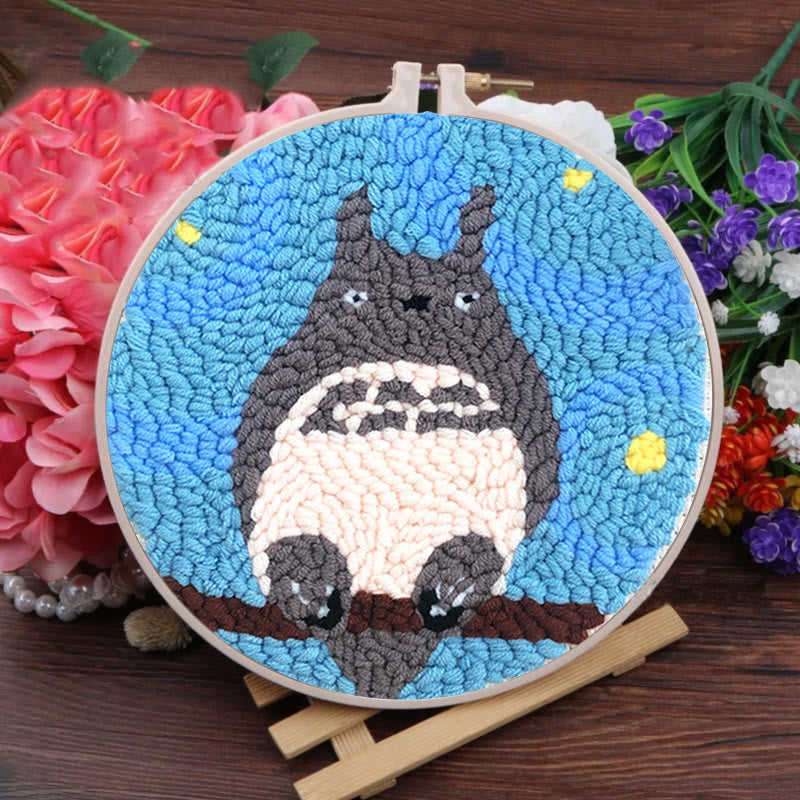 Totoro Punch Needle Kit - Beginner Animal Craft | Cute Needlework For Friends - image 7