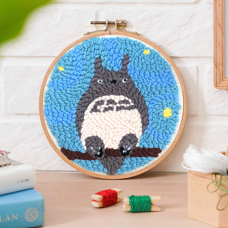 Totoro Punch Needle Kit - Beginner Animal Craft | Cute Needlework For Friends - image 3