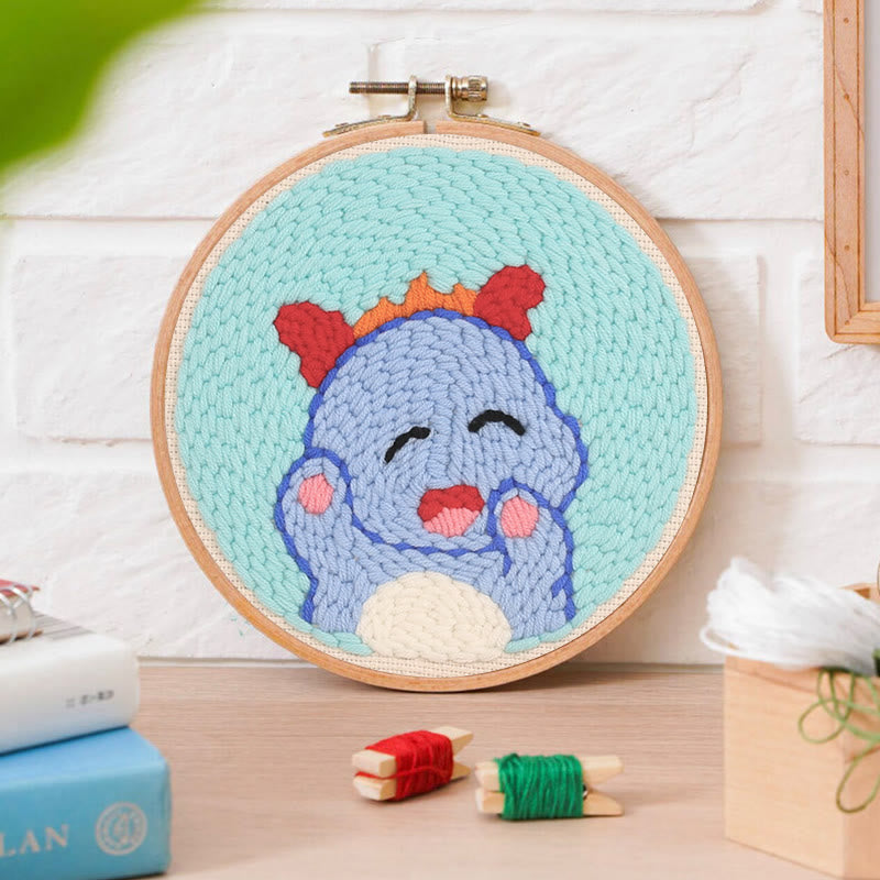 Adorable Dragon Punch Needle Kit - Easy Starter Needlework | Handmade Decorative Gift  - image 3