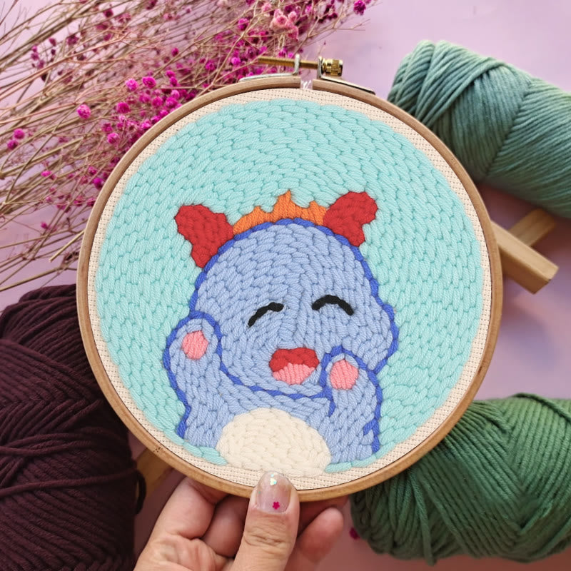 Adorable Dragon Punch Needle Kit - Easy Starter Needlework | Handmade Decorative Gift  - image 8