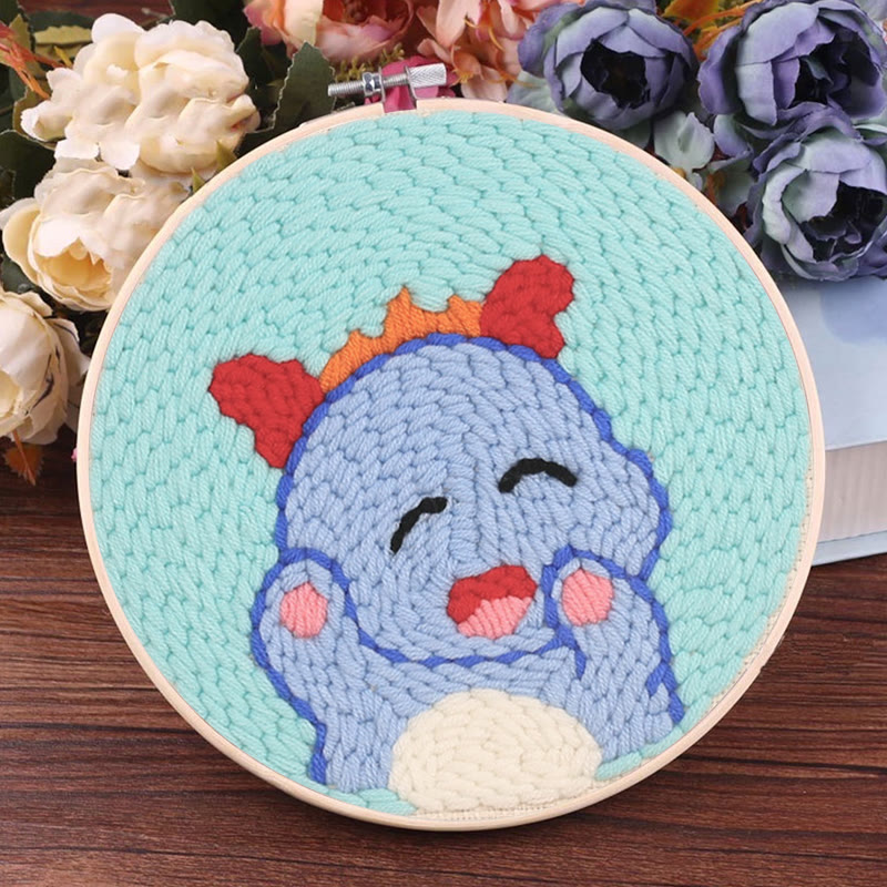 Adorable Dragon Punch Needle Kit - Easy Starter Needlework | Handmade Decorative Gift  - image 7