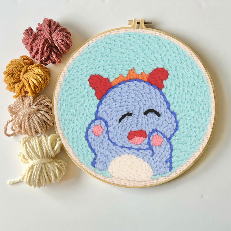 Adorable Dragon Punch Needle Kit - Easy Starter Needlework | Handmade Decorative Gift  - image 4