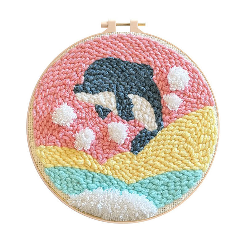  Whale Punch Needle Kit - Diy Animal Craft | Great Gift For Teens - Whale Punch Needle Kit - image 0