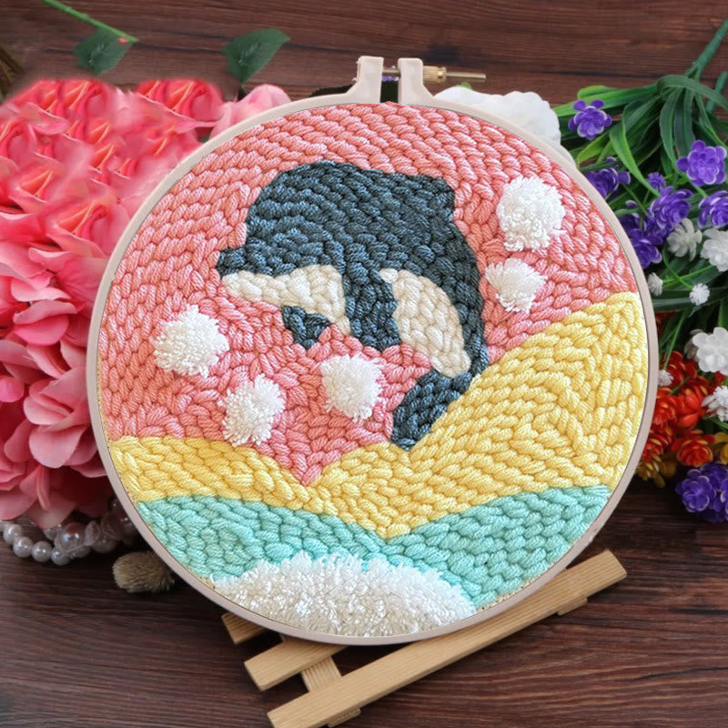  Whale Punch Needle Kit - Diy Animal Craft | Great Gift For Teens - image 7