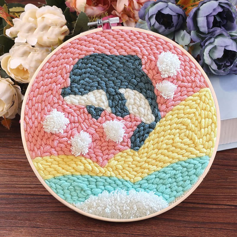  Whale Punch Needle Kit - Diy Animal Craft | Great Gift For Teens - image 8