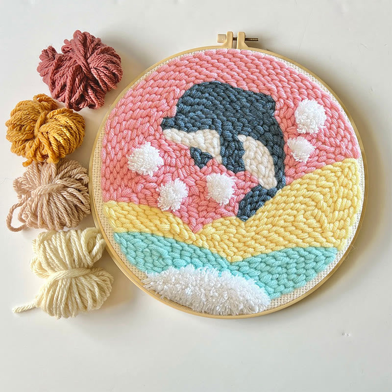  Whale Punch Needle Kit - Diy Animal Craft | Great Gift For Teens - image 4