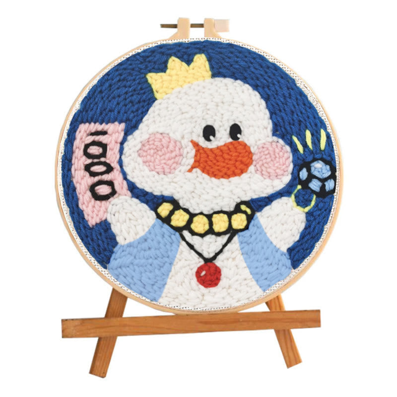 Lucky Duck Punch Needle Kit - Cute Animal Craft | Ideal Birthday Gift - image 1