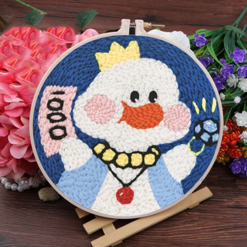 Lucky Duck Punch Needle Kit - Cute Animal Craft | Ideal Birthday Gift - image 7