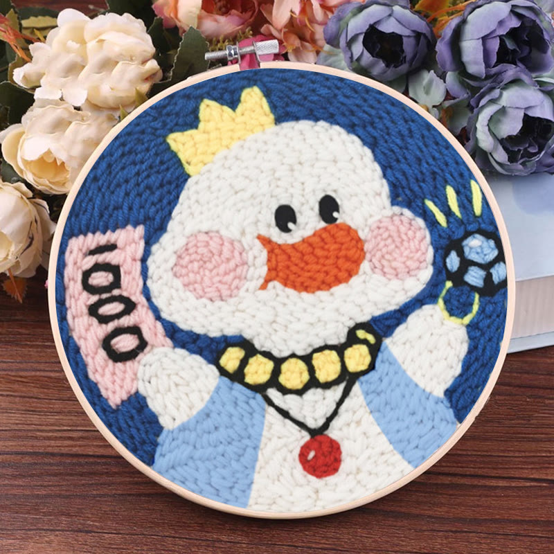 Lucky Duck Punch Needle Kit - Cute Animal Craft | Ideal Birthday Gift - image 5