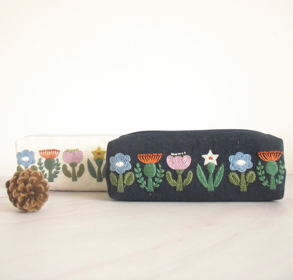 Embroidery Floral Bag Kits | Multi-style Kiss Lock Makeup Bag | Handmade Zipper Pencil Case  - image 6