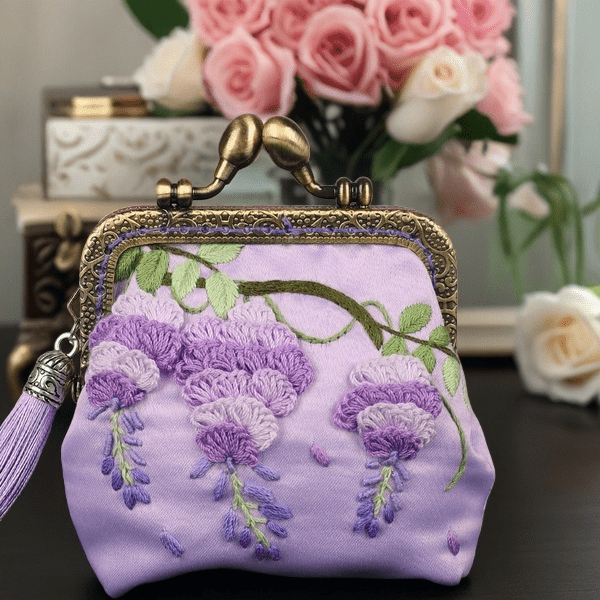 Handmade Mini Lock Coin Purse Kit |  Vintage Jewelry Bag  | Exquisite Birthday Gifts  - image 1