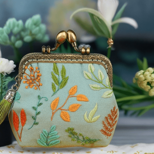 Handmade Mini Lock Coin Purse Kit | Tiny Personalized Handbag | Diy Sewing Gifts - image 1