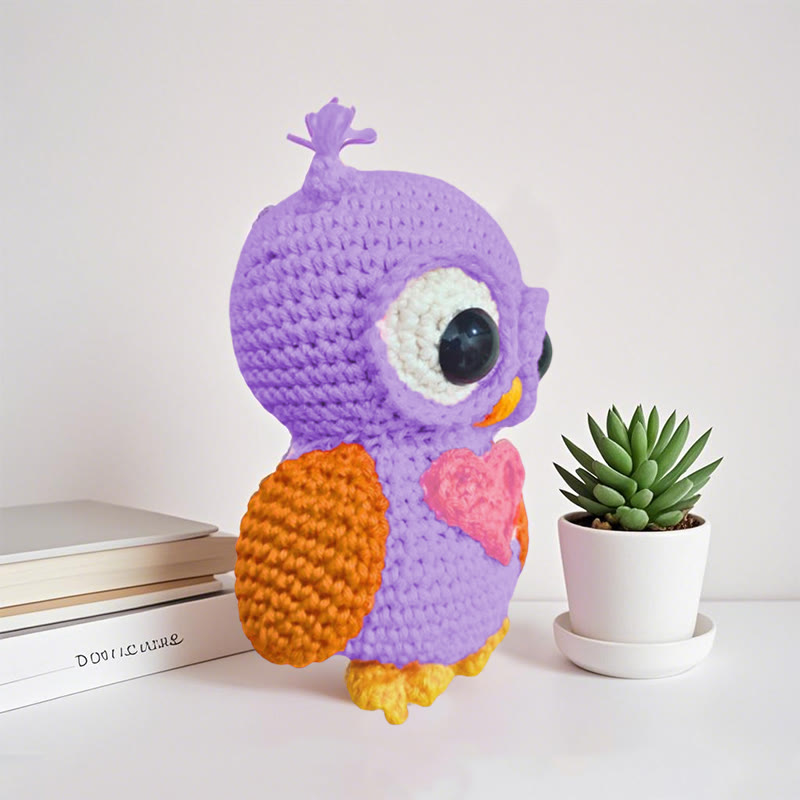  Diy Handmade Purple Owl Crochet Kit - Adorable Desk Decor  | Nice Gifts For Lovers - image 6