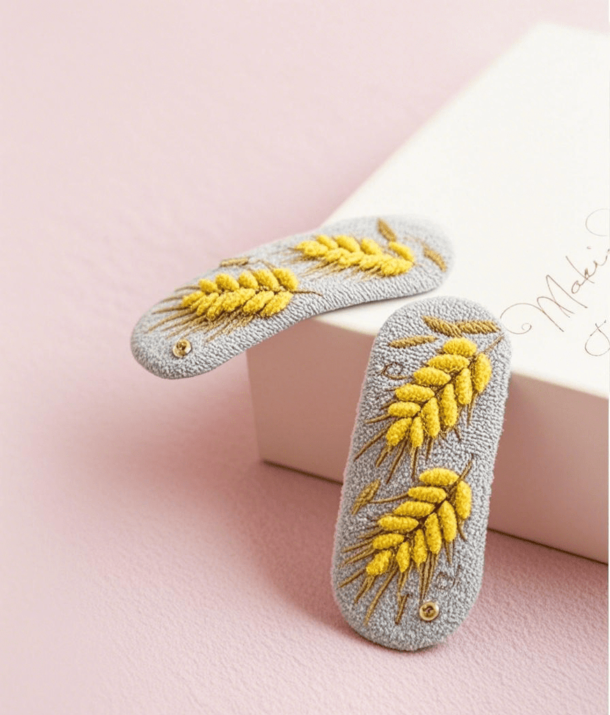 Embroidery Headband Kit - Elegant Handmade Craft |  Hair Accessories For Girls - Hair Clip - image 1